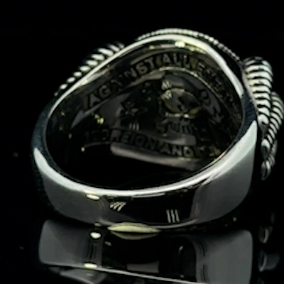 photo number five of 2nd Amendment Nation Stainless Steel Eagle Talon Ring item SSG000